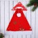 New Year's cap "shining snowflakes" 28x36 cm, red