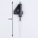 Candle in the cake on the skewer "Fine", the number "4", black, 5 cm