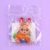 Key keychain children's acrylic "bunny", 3.5 x 10 cm