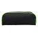 Penal soft, 1 compartment, 80 x 210 x 40 mm, voluminous, PM1O-24, calligrata black, black/green
