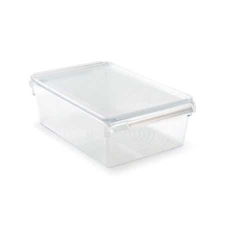 A container for a refrigerator or a cabinet with a lid, 32.5x20.5x10 cm, acrylic