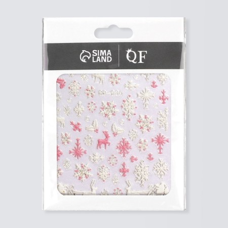 Nail stickers 9.5*6.5cm New Year CO-036 BEL/Rose volume Subway QF-2