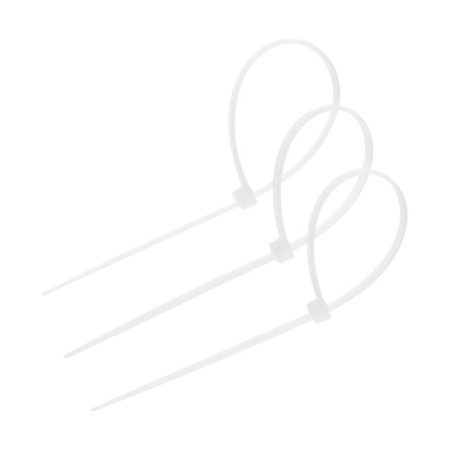 Nylon clamp, plastic, 3.6x200 mm, white, in the package of 100 pcs.