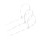 Nylon clamp, plastic, 3.6x200 mm, white, in the package of 100 pcs.