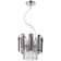 Suspended lamp TON 2XE14 40W, size 22x22x50-100 cm, color chromium