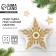 New Year! New Year's ceramic "Snowflake" stand, 8 x 9 cm, white color