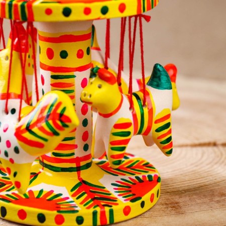 Filimonovskaya toy "Carousel"-3