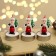 New Year's candle set "Santa Claus with a Christmas tree", 4 × 6 cm, 3 pcs