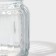 Glass Bank for bulk products with a ceramic lid of the bunny in gold, 230 ml