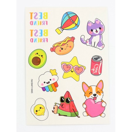 Translated tattoos Best Friends, 12 pcs