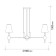 Suspension lamp 8x40W E14, size 86x86x100 cm