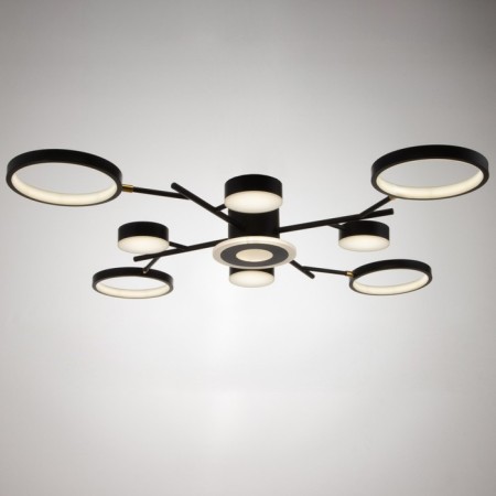 Luer with PDU 2300/9BK LED 190W 3000-6000K Black 85x85x9 cm Bayerlux-1
