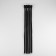 Metal zipper, No. 5, connective, automatic lock, 50 cm, black color/nickel
