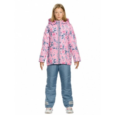 Jacket for girls, height 134 cm, pink color-1