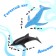 Set of marine animals "Sea World", 8 figures, decor