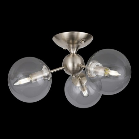 Ceiling chandelier CITILUX "Tommy" CL102131, 46x46x23.5 cm, 3x40W, E14, gray color gray-2