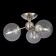 Ceiling chandelier CITILUX "Tommy" CL102131, 46x46x23.5 cm, 3x40W, E14, gray color gray
