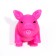Brying toy "Little Pig" for dogs, 9 cm, pink