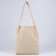 Shopper without fastening, beige color