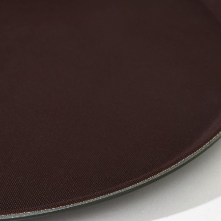 Runned tray, d = 40 cm, brown color-2