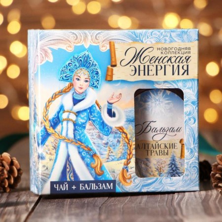 Gift set "Women's Energy": tea 30 g and balm on Altai herbs 110 ml.-8