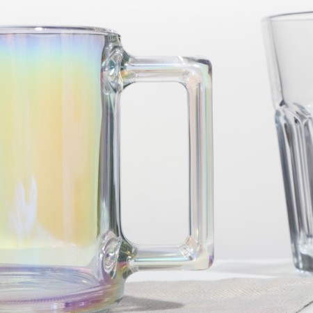 Rainbow mug, glass, 250 ml-1
