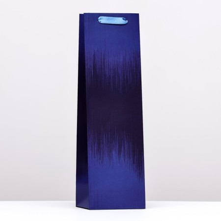 Package for the bottle "Sapphire", dark blue, 12 x 40 x 10 cm