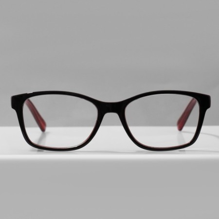 Ready glasses GA0315 (color: C1 black, red; diopter: -3; tint: no)-2