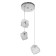 Lamp Bayerlux 1956/3cr G4 20W chrome 30x30x15-135 cm