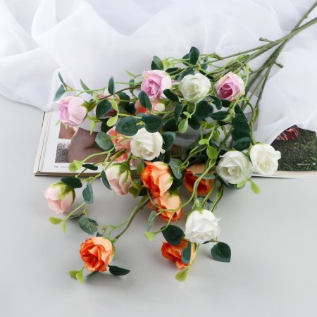 Artificial flowers "Eustoma rose" 47 cm, mix-2