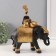 Souvenir Polystone "African Rudo with gifts on the elephant" 9.5x23x27.5 cm