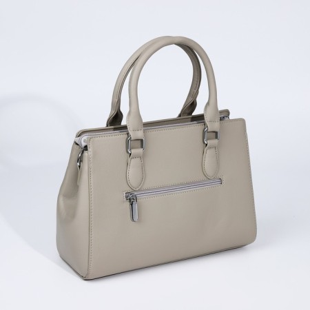 Luggage bag, external pocket, light-gray color-1