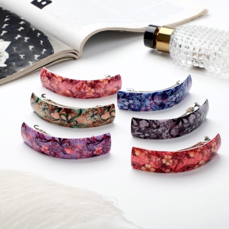 Clothing machine for hair "Wanda" delicate flowers, 9 cm, mix-1