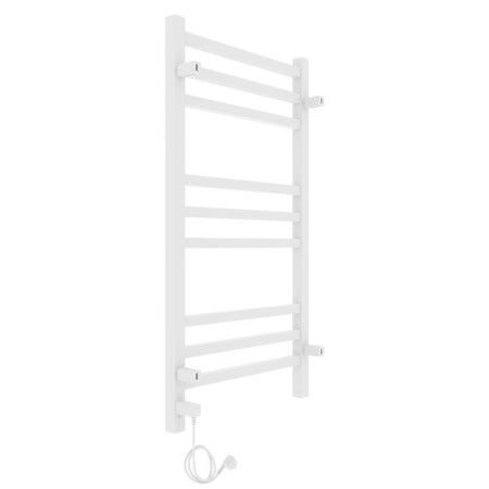 Two -heated towel rail Laris Astor ChK9, 350x700 mm, 9 crossbars, right, white-2