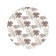 Pareo and beach rug "Crowns", d = 150 cm
