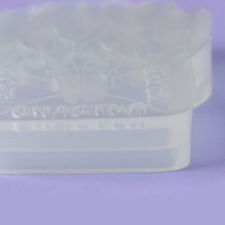Silicone Mold for candy and chocolate "envelope with tulips", 9 × 7.5 cm, the color is transparent-5