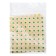 Kuznetsova applicator, 144 spines, spanbond, 26 x 56 cm, yellow.