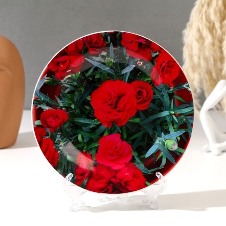 Decorative plate "rose", d = 17.5 cm
