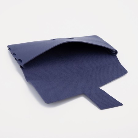 Puff outing case, length 16 cm, blue color-2