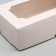 Folding box with a window for marshmallows, white, 25 x 15 x 7 cm