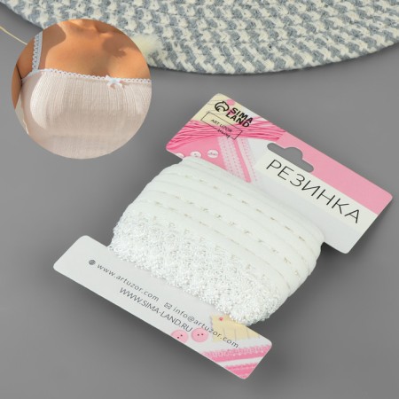 Gum is openwork, 16 mm, 10 ± 1 m, white color-1