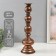 Summary Metal for 1 candle "Ermet" aged bronze 13.5x13.5x43.5 cm