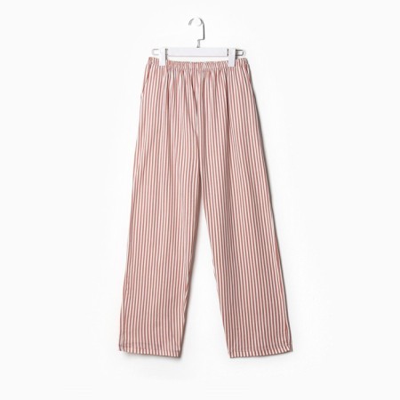 Home female set (longshit/trousers) "Coffee", powder color, size 60-3