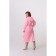 Women's robe, size 56, pink color