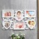 Photo frame plastic in 6 photos 10x15, 12x12 cm "curls" white 31.5x53 cm
