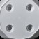 Pot for flowers with the pallet laurel, 1.3 l, d = 14.5 cm, h = 12.5 cm, white color