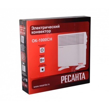 Resanta heater OK-100sn, convectors, 500/1000 W, mechanical mechan. Adjustment, white-6