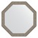 Mirror in the baguette frame, vignette aged silver 56 mm, 65x65 cm