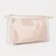 A set of cosmetic bags 2 in 1 on zippers, beige color