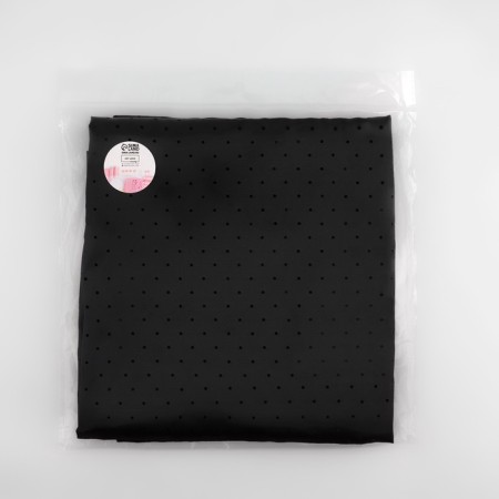 Lining fabric "peas", bilateral, 100 % viscose, 1 × 1.4 m, black color-7